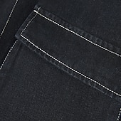 tanie Kurtki jeansowe-Męskie Kurtka zimowa Kurtka polarowa Jeansowa kurtka Urlop Codzienny Keep Warm Kieszeń Polar Jesień Zima Równina Moda Moda miejska Klapa Regularny Czarny Niebieski Ciemnoszary Kurtki