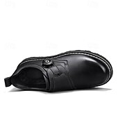 baratos Sapatos Casuais Slip-On-sapatos de trabalho casuais marrons masculinos – sola antiderrapante durável, fecho de trava fácil, design de cano baixo confortável para uso diário, escritório e atividades ao ar livre