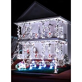 cheap Solar String Lights-LED Solar Christmas String Lights Outdoor Waterproof 100m 334.5Ft 1000LED/50m 171Ft 500 LED Solar Christmas Lights with Remote8 Modes Waterproof Patio Lights for Christmas Tree Patio Yard Garden Party Decor