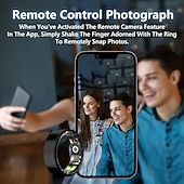 levne Chytré prsteny-Vylepšený chytrý prsten Unisex Zdravotní náramek - Vodotěsný Fitness Tracker Ip68 s funkcemi monitorování spánku Počítání kroků a Zaznamenávání vzdálenosti pro Iphone a Android zařízení. Dárek k