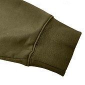 baratos Suéteres básicos-Homens Moletom Moletom Waffle Moletom com capuz Estacionar Moletom com zíper Verde Tropa Vinho Azul Real Marron Cáqui Colarinho Clerical Tecido Patchwork Desportos e Ar livre Casual Diário Roupa de