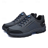 cheap Casual Sneakers-Men's Waterproof Non Slip Hiking Shoes, Durable Outdoor Trekking Sneakers with Shock Absorption Sole for Climbing, Camping and Trail Running