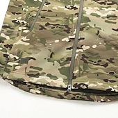 billiga Sportjacka-Herr Utomhusjacka Softshelljacka Vandringsjacka Semester Dagligen Vindtät Vattenfast Ficka Höst Vinter Kamuflasje Mode Klassisk Huva Normal Mörkgrå Svart Ljusgrön Blå Mörkgrön Jacka