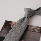 abordables Cravates &amp; noeuds papillons-Homme Cravates Mode Classique Moderne Contemporain Uni Fête de mariage Tenue quotidienne