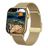 abordables Montres connectées-Montre connectée grand écran 1,85 pouces pour hommes et femmes, appels Bluetooth, 100 modes sportifs, fréquence cardiaque, sommeil, santé, musique locale, météo