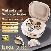 abordables Écouteurs Bluetooth sans fil-Écouteurs intra-auriculaires sans fil Bluetooth 5.3, mini-écouteurs tactiles, réduction du bruit, confortables, pour le bureau