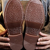 abordables Bottes de travail-Bottines à lacets en similicuir marron pour homme avec surpiqûres rétro – bottines de travail décontractées pour l&#039;extérieur, idéales au quotidien