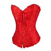 cheap Corsets-Women&#039;s Corset Shapewear Waist Cincher Shapewear Sexy Corset Sexy Sweet Pure Color Backless Vacation Party Street Sleeveless Corset Black White Red Beige Spring Fall Tailored Fit