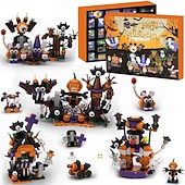 cheap Halloween Hanging &amp; Tabletop Decorations-Halloween Advent Calendar 2025 Building Toy Set for Kids Adult Teens, 24 days Halloween Countdown Calendar, Building Blocks Set Surprise Toys Gift