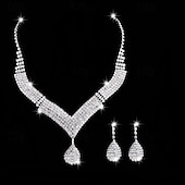 billige Halskjeder og anheng-3 stk Halskjede For Dame Gate Gave Daglig Legering Klassisk