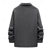 economico Giubbotti Casual-Per uomo Giacca Leggera Giacca Cargo Giacca Casual Vacanza Quotidiano Caldo Tasca Primavera Autunno Semplice Moda Classico Bavero Regolare Nero Rosso Cachi Grigio chiaro Grigio scuro Giacca