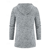 olcso Férfi Trench kabát-Férfi Felöltő Ballonkabát Hosszú Trench kabát Vakáció Napi Tavasz Tél Poliészter Szélbiztos Melegen tartani Felsőruházat Ruházat Divat Klasszikus Sima Zseb Kapucni Cipzár