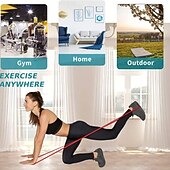 Недорогие Улучшение положения семей-Набор из 4 эспандеров – помощь при подтягиваниях &amp;фитнес-резинки для тренировки мышц, ног, силы, фитнеса &amp;коррекция фигуры, подходит для мужчин &amp; женщины