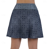 cheap Women's Pants, Shorts &amp; Skirts-Women's Geometic Cycling Skort Skirt Bike Skirt Bottoms Mountain Bike MTB Road Bike Cycling Sports 3D Pad Cycling Quick Dry Moisture Wicking Black Pink Spandex Clothing Apparel Bike Wear