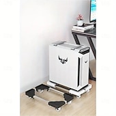 preiswerte Haushaltswaren-verstellbarer Computerwagen aus Metall mit Universalrädern und belüfteter Kühlbasis – Desktop-Computerständer zur Aufbewahrung im Büro