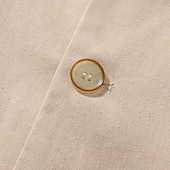 economico Giubbotti Casual-Per uomo Giacca di lino Formale Casa Bottoni Minimalista Primavera &amp; Autunno Autunno Tutte le stagioni Tinta unica Attivo Vintage Colletto a Camicia Regolare Blu marino Verde Cachi Azzurro Giacca