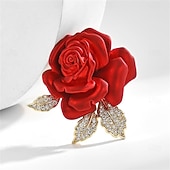 cheap Pins and Brooches-Brooches Classic Retro Flower Vintage Stylish Artistic Brooch Jewelry Watermelon For Wedding Party Gift Engagement Prom Festival