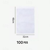 Недорогие Хранение вещей и организация пространства-100 шт. многоразовых сумок для хранения обуви со шнурком, нетканый пылезащитный чехол, дорожный органайзер для обуви, антижелтящий, влагостойкий, моющийся чехол для обуви, многоцелевая сумка для хранения для дома и путешествий