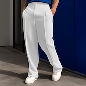 levne Tepláky-Pánské Tepláky Široké tepláky Kalhoty Kapsy Šňůrky Elastický pas Bez vzoru Pohodlné Outdoorové sporty Denní Módní Na běžné nošení Vojenská zelená Černá Lehce elastické