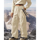economico Fondi-Per donna Pantaloni Cargo Pantaloni da escursionismo pantaloni da trekking Esterno Vestibilità regolare Impermeabile Antivento Pantaloni Tasca Elastico in vita Nero Rosso Campeggio / Escursionismo