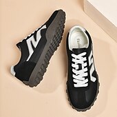 abordables Baskets-Baskets à lacets en similicuir pour homme, chaussures de sport rétro pour l&#039;extérieur – confortables pour la marche, l&#039;entraînement et le style décontracté