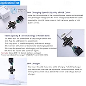 Недорогие Цифровые мультиметры и осциллографы-Тестер USB Type-C, тестер USB-C, тестер напряжения, тока, детектор, считыватель, мультиметр, цветной экран для телефона, ноутбука, внешнего аккумулятора и т. д.