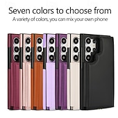 Недорогие Чехлы для Samsung-телефон Кейс для Назначение SSamsung Galaxy S25 S24 S23 S22 Плюс Ультра A16 A55 5G A14 A54 А53 A13 Кейс на заднюю панель с ремешком Откидная подножка Разъем для карты Ретро ТПУ Кожа PU