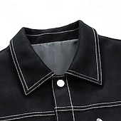 baratos Jaquetas de Suede Sintético-Homens Jaqueta de camurça sintética Férias Diário Respirável Bolsos Primavera Outono Tecido Moda Clássico Lapela Padrão Preto Marron Verde Tropa Casaco