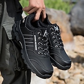 cheap Casual Sneakers-Men's Waterproof Non Slip Hiking Shoes, Durable Outdoor Trekking Sneakers with Shock Absorption Sole for Climbing, Camping and Trail Running