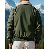 abordables Chaquetas impermeables-Hombre Chaqueta bómber Chaqueta para senderismo chaqueta impermeable Al aire libre Impermeable Resistente al Viento Trajes de senderismo Ropa de senderismo Invierno Otoño Camiseta Pesca Camping