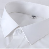 cheap Men&#039;s Non Iron Shirts-Men&#039;s Shirt Dress Shirt Non Iron Shirt Button Up Shirt Plain Formal Wedding Wine+Blue White+Black White+Blue Orange+Black Long Sleeve Lapel Spring &amp;  Fall All Seasons Clothing Apparel