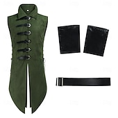 levne oblečení-Retro Středověké Renesanční Zbraně a výzbroj Kamizelka Elf Viking Ranger Maškarní kostým Pánské Fantazie předvečer Všech svatých Karneval Výkon LARP Ren Faire Dospělí Vesta Pásek Kabelka na zápěstí