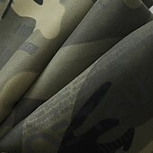 billiga Fleece &amp; 3 i 1-jackor-Herr Vandringsjacka Fleece-jacka Pufferjacka Termiskt set Bomull Vinter Utomhus Kamouflage Håller värmen Vindtät Överdelar Svart Grön