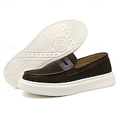 ieftine Loafers casual-Mocasini casual bărbătești în două culori cu talpă albă – pantofi eleganti, fără slip-on, pentru birou, călătorii și ținute de weekend