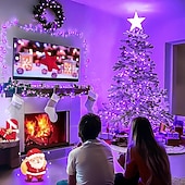 Недорогие Огни отпуска-Рождественские светодиодные феи гирлянды медная проволока с дистанционным управлением диммируемые звездные огни для вечеринки свадьбы спальни рождественской елки подключение