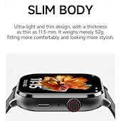 abordables Montres connectées-LM29 Montre intelligente 2.06 pouce Smartwatch Montre Connectée Bluetooth 4G Podomètre Rappel d&#039;appel Moniteur d&#039;Activité Compatible avec Android iOS Hommes GPS Longue Veille Appels Mains Libres IP68