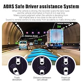 cheap Car DVR-HD 4K three-way dash cam for front inside and rear of the vehicle 3-inch IPS screen with WiFi night vision wide-angle car DVR.