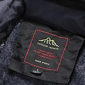 economico Fleece &amp; Giacche 3 in 1-Per uomo Giacca softshell Giacca da escursionismo Giacca in Pile Giacca termica Inverno All&#039;aperto Patchwork Calore Termico Top Nero Verde militare Rosso Blu