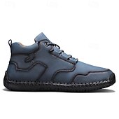 abordables Bottes-Chaussures de travail décontractées kaki pour hommes, baskets d&#039;extérieur à lacets durables avec semelle antidérapante pour la randonnée, le camping, la conduite et les activités quotidiennes