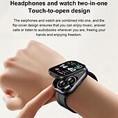 cheap Smartwatch-TWSD12 Smart Watch 2.01 inch Smartwatch Fitness Running Watch Bluetooth Temperature Monitoring Activity Tracker Sedentary Reminder Compatible with Android iOS Women Men Long Standby Hands-Free Calls