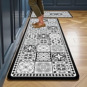 levne Běžecké koberce-Kuchyňské běhouny, jednoduché moderní domácí kuchyňské rohožky, křemelina, savá, odolná proti olejům, rychleschnoucí, odolná proti skvrnám, snadná údržba, řezatelné, protiskluzové, koberce do vchodu,