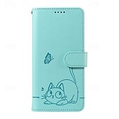 levne Ostatní pouzdra-telefon Carcasă Pro Google Pixel 10 Pro XL Pixel 9 Pro XL Pixel 8 Pro Pixel 7 Pro Pouzdro na peněženku Ochrana celého těla s Lanyardem Nárazuvzdorné Kočka Retro PU kůže