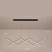 baratos Luzes pendentes-lustres, luzes led, luminárias suspensas para teto/ilha de cozinha, modernos para sala de estar, quarto, escritório, altura ajustável