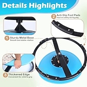 tanie Aktywność na świeżym powietrzu-zabawki sensoryczne dla autyzmu,podwójny uchwyt,krzesło obrotowe dla autyzmu,ćwiczenie koordynacji ciała,siedzenie i kręcenie,metalowa podstawa,bezpieczniejsze krzesło obrotowe dla dzieci sensoryczne