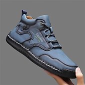 abordables Bottes-Chaussures de travail décontractées kaki pour hommes, baskets d&#039;extérieur à lacets durables avec semelle antidérapante pour la randonnée, le camping, la conduite et les activités quotidiennes
