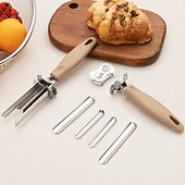 billige Frukt- og grønnsaksutstyr-2-i-1-verktøy for fjerning av paprikafrø i rustfritt stål, justerbart kjerneverktøy for eple, paprika, pære, røde dadler, raskt og enkelt frukt- og grønnsakssåverktøy for kjøkkenutstyr
