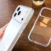 זול נרתיקים לאייפון-טלפון מגן עבור iPhone 17 Pro Max 17 Air 17 16 15 14 Pro Max Plus 13 Pro Max כיסוי אחורי שקוף עמיד בזעזועים אקרילי PC