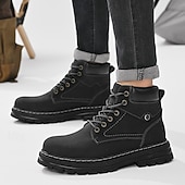 preiswerte Arbeitsschuhe-Outdoor-Arbeitsstiefel für Herren – robuste Schnürstiefeletten mit dicker Sohle zum Wandern, Bauen, für die Arbeit auf dem Bauernhof und für die tägliche Freizeit