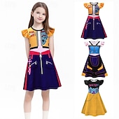 cheap Girl's Dress Up Costumes-Korean Idol Inspired Pop Star Costume Fancy Dress Virtual Idol Movie Cosplay for Girls' Kids Halloween Carnival Performance Comic Con Anime Expo