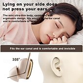 abordables Écouteurs Bluetooth sans fil-Écouteurs intra-auriculaires sans fil Bluetooth 5.3, mini-écouteurs tactiles, réduction du bruit, confortables, pour le bureau